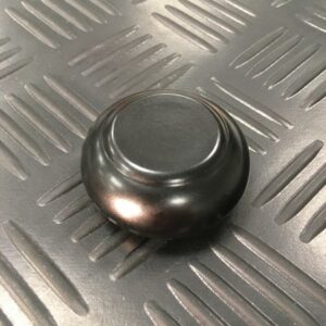 Pommeau Plat Noir Simple
