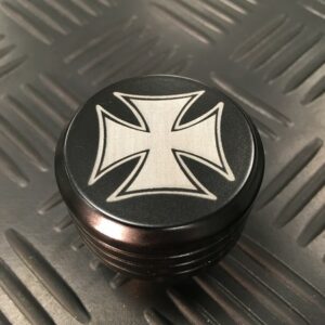 Pommeau Moderne Noir Croix de Malte