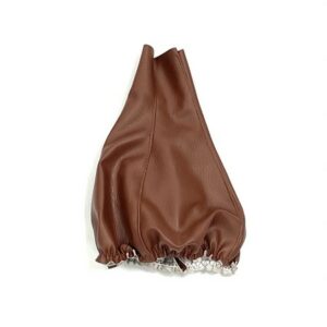 Soufflet en simili cuir Couleur Marron