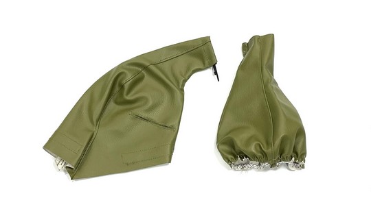 Soufflet Pack Duo en simili cuir Couleur Kaki