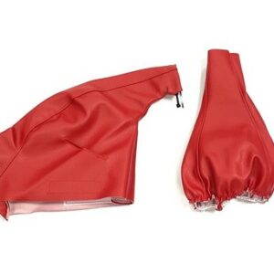 Soufflet Pack Duo en simili cuir Couleur Rouge