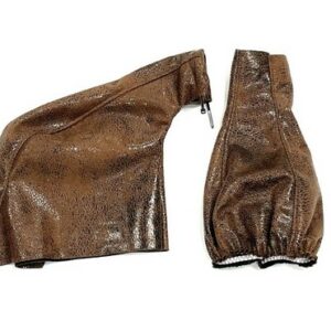 Soufflet Pack Duo en simili cuir Couleur Marron Vintage